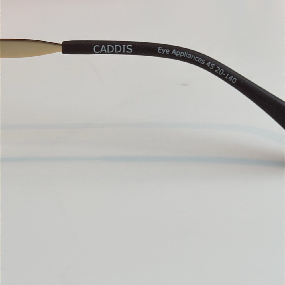 Caddis Uripiter blue light reading glasses in Matte gold and yellow lens 1.0 - Picture 7 of 10